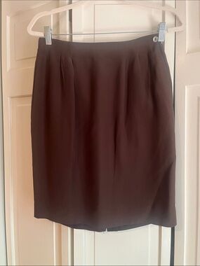 Classic Women's Brown Pencil Skirt